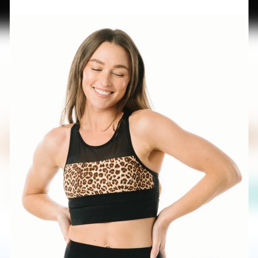 Set Of Two ZYIA sports bras ,zippered back with an easy pull tab women's size M